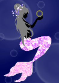 Deep sea and mermaid