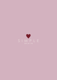 DUSKY PINK - SIMPLE HEART - 25