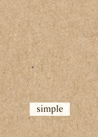 Kraft paper and adult simple