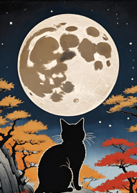 Cat under the Moon d35778