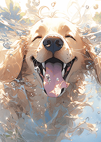 黃金獵犬開心玩水!!我最愛的狗狗寶貝❤-8