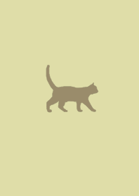 シンプルなネコ（街角の灰色猫）