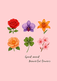 Beautiful mood flowers(pink color)