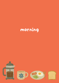 breakfast time02 on red & yellow