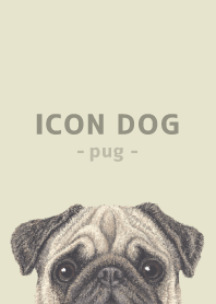 ICON DOG - Pug - PASTEL YE/04