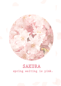 SAKURA spring waiting is pink.