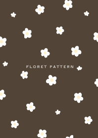 Floret Pattern  - 04-03 Brown Ver.a