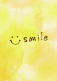 Smile - aquarelle yellow2-