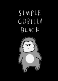 簡單的 大猩猩 黑色的