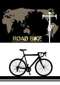 【ROAD BIKE】BLACK x WHITE