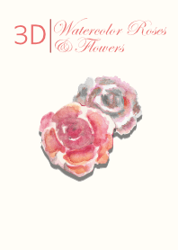 3D Watercolor Roses & Flowers