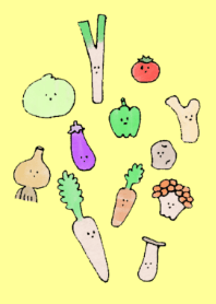 シンプルならくがき野菜