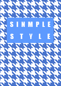 Simple style blueblue