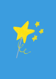 Magic Wand Stars Blue & Yellow Star