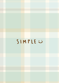 Check patterns Olive green smile2 Japan