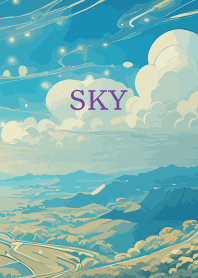 purple 気持ちの良い空