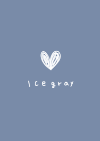 Ice gray and handwritten hearts.