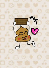 チョコレート大好きコンウちゃん Cベージュ