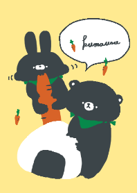 Daily life of a bear and the rabbit