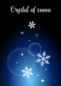 Crystal of snow(navy blue)
