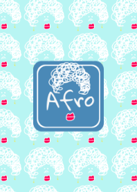 Curly Afro Hair BLUE