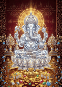 Crystal Ganesha Wealth and Blessings V28