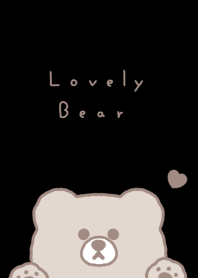 Popping Bear(line)/black brown