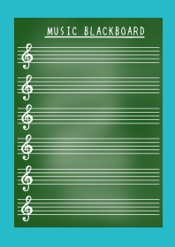 MUSIC BLACKBOARDj-TURQUOISE BLUE