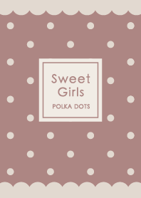 Sweet Polka Dots / Dull Pink