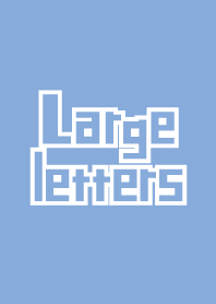 Large letters Blue