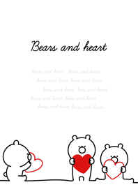 Bears And Heart Line Theme Line Store