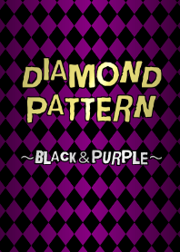 Diamond pattern ~black&purple~