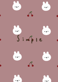 うさぎとさくらんぼだらけ。