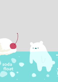 Ice cream soda float