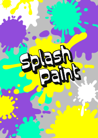Splash Paint : yellow violet WV