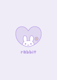 兔子 甜甜圈 [紫色]