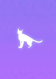 Simple cat silhouette purple