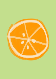 Cute Orange Green & Yellow Fruit Love