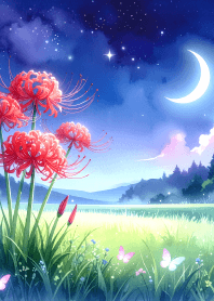 Moonlit night spider lilies Vol.2