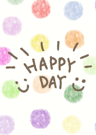 Watercolor Polka dot3 - smile5-
