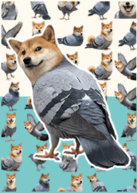 Shiba pigeon Beige Pastel