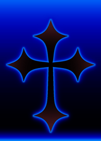 Cross neon blue3