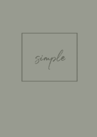 simple cursive -khaki beige-