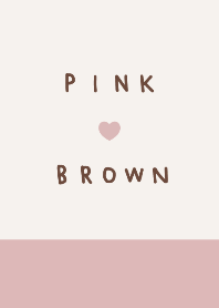 simple dusty pink and brown