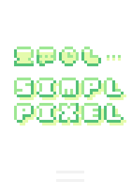 SIMPL PIXEL :グリーンホワイト