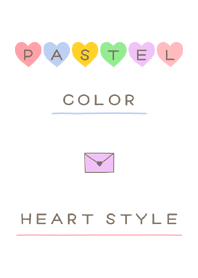 PASTEL COLOR HEART STYLE
