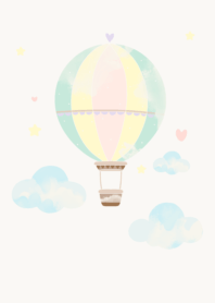 watercolor balloon pastel