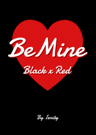 Be Mine Heart - Black x Red -