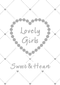 Heart&Girly / White Gray
