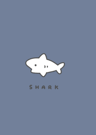 shark pattern/gray blue